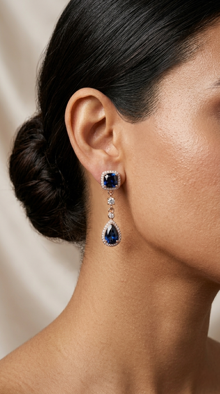 Aurelia Sapphire Drops | 925 Sterling Silver