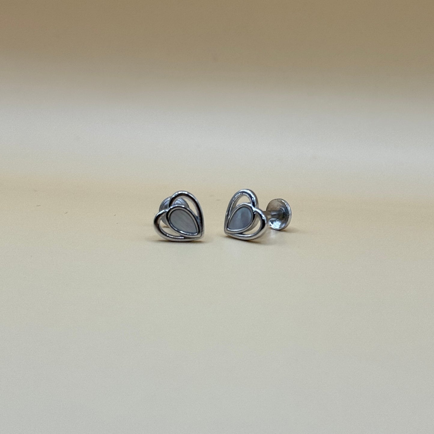 Luminous Heart Studs Earrings