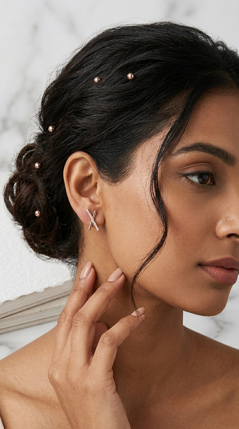 Véra X Pavé Earrings | 925 Sterling Silver