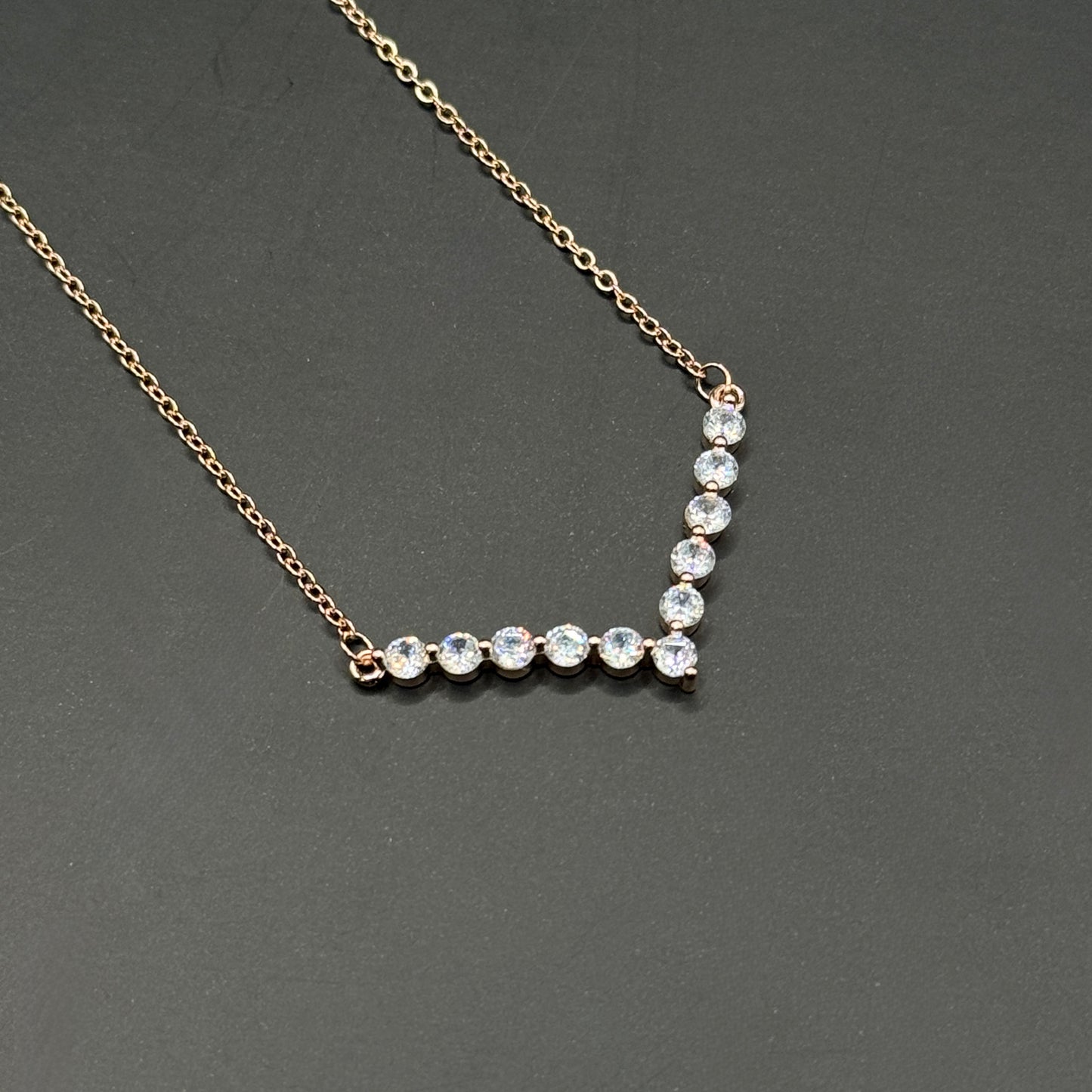 Chevron Sparkle Necklace