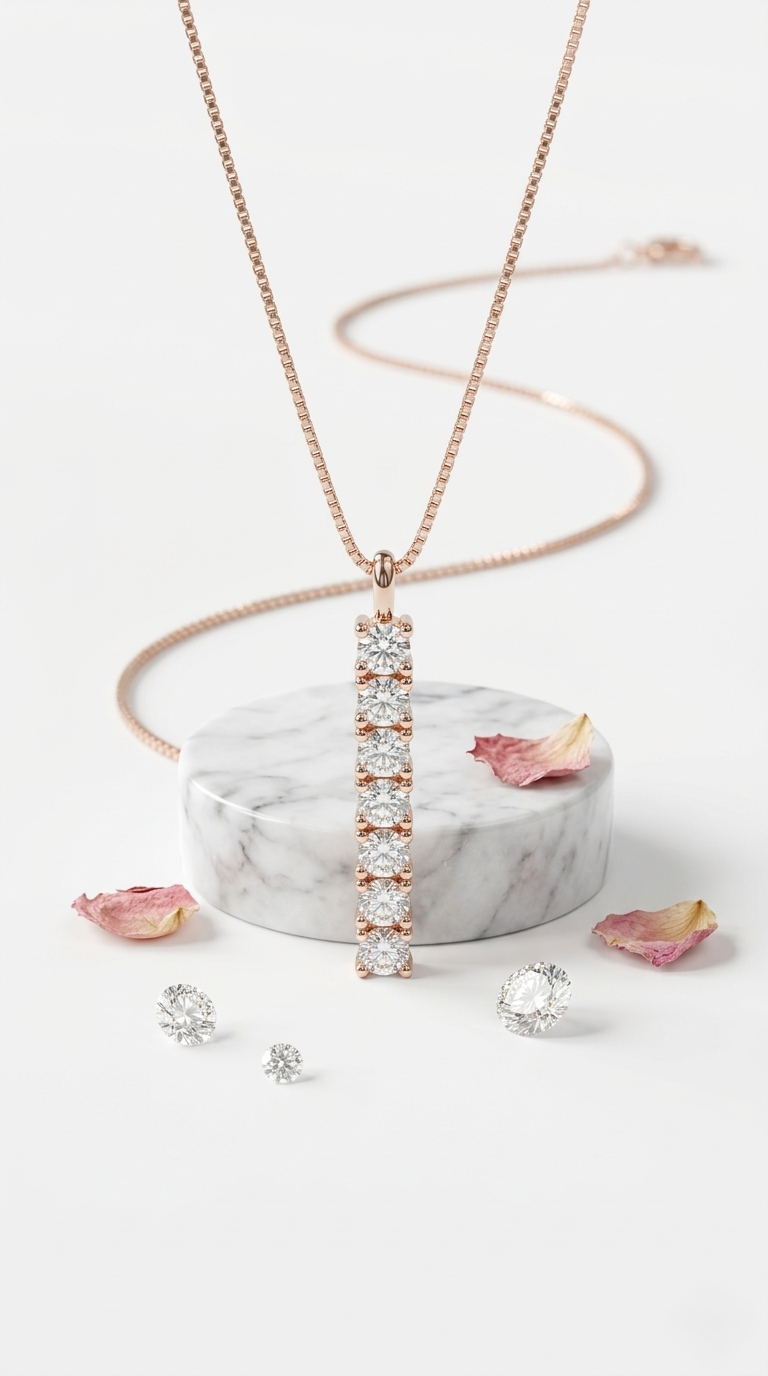 Seren Column Pendant | 925 Sterling Silver