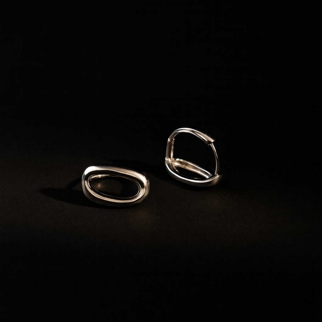 Contour Studs - Demi Fine | Sterling Silver