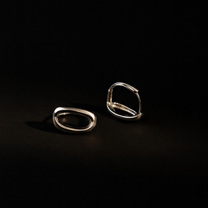 Contour Studs - Demi Fine | Sterling Silver
