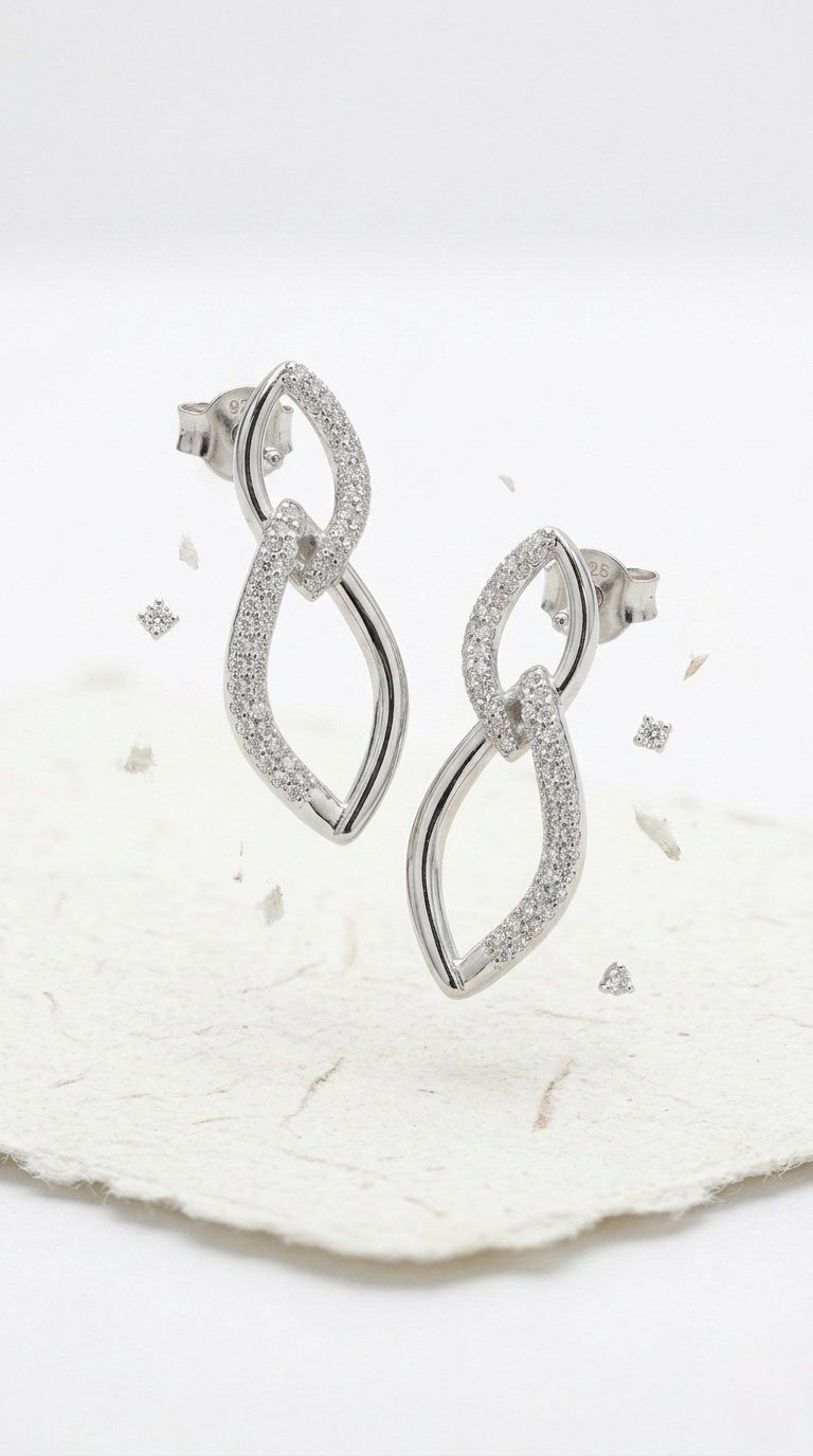 Nyra Twist Earrings | 925 Sterling Silver