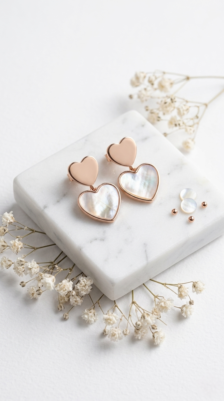 Velvet Heart Pearl Drops | 925 Sterling Silver