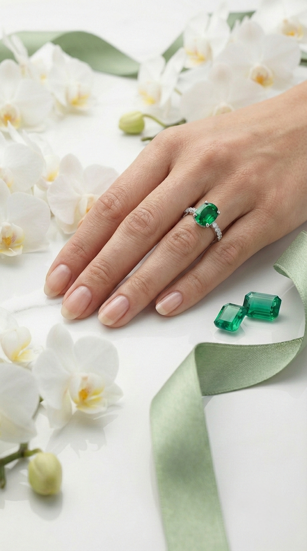 Aurelle Verde Classic Ring | 925 Sterling Silver