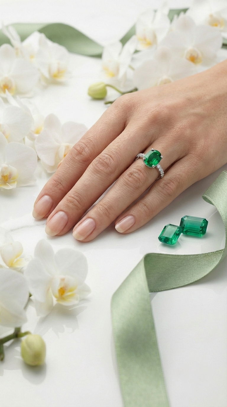 Aurelle Verde Classic Ring | 925 Sterling Silver