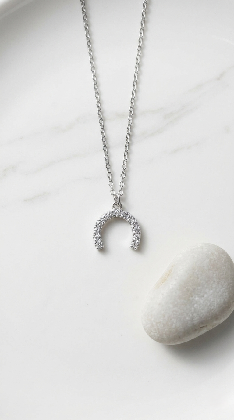 Fortune Arc Pendant | 925 Sterling Silver