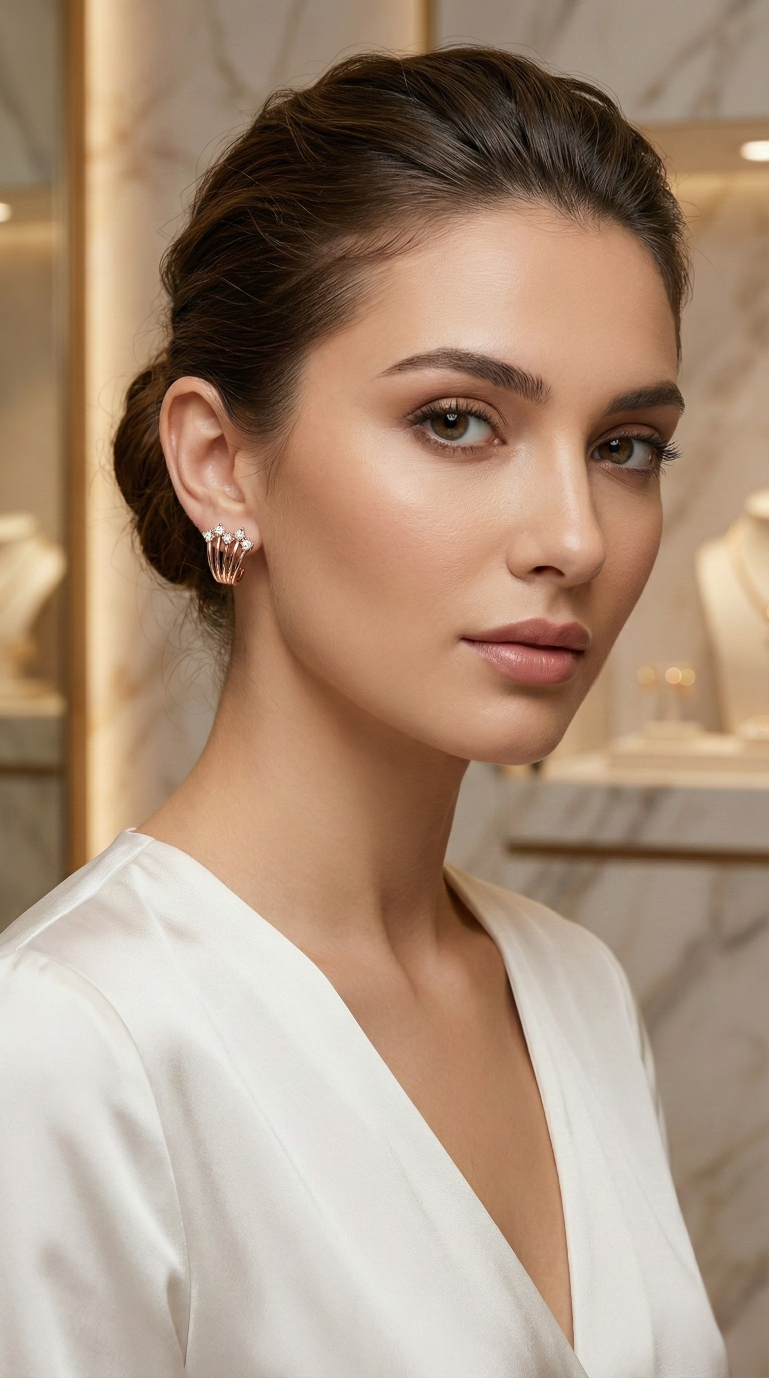 Éclat Arc Stud Earrings | 925 Sterling Silver