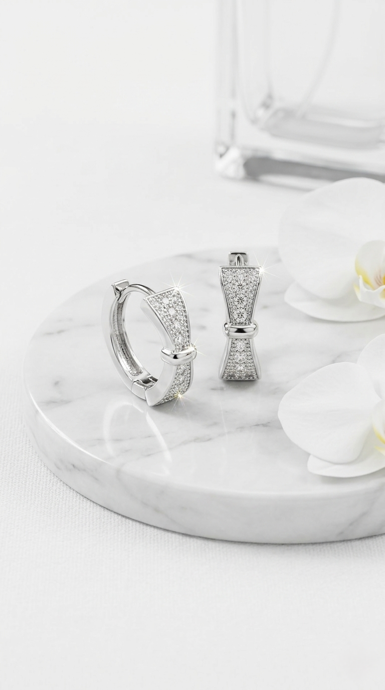 Lumi Knot Huggie Hoops | 925 Sterling Silver