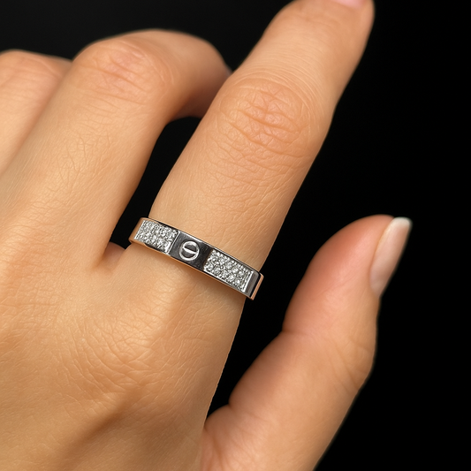 Orbital Pave Ring