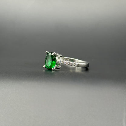Emerald Cascade Ring