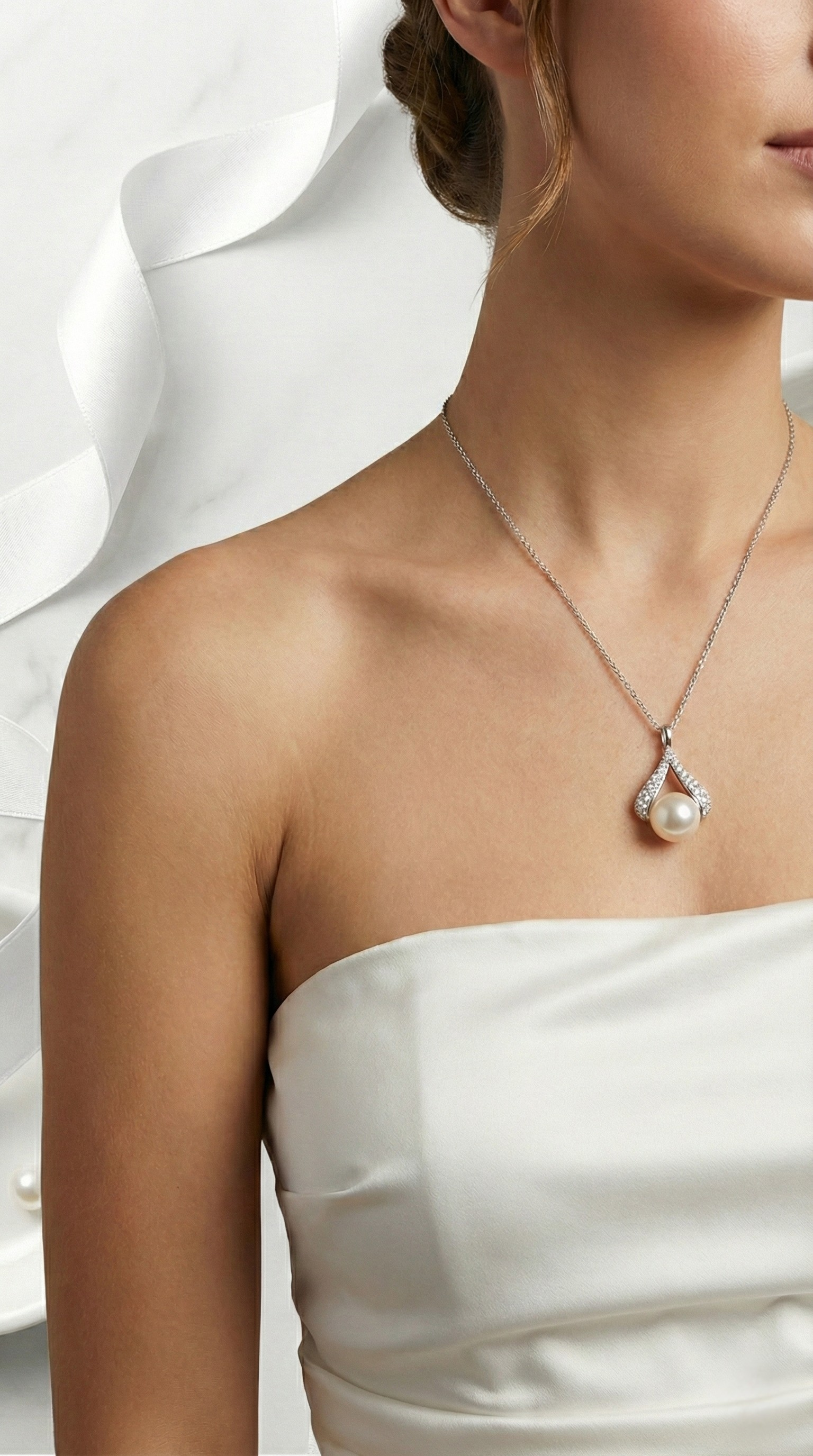 Celeste Pearl Necklace | 925 Sterling Silver