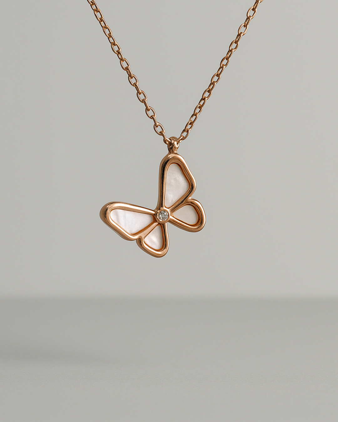 Luna Butterfly Necklace Sterling Silver