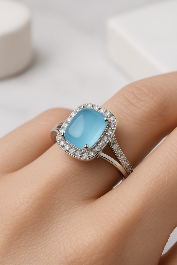 Azure Glow Ring | 925 Sterling Silver