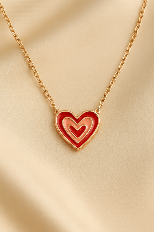 Eterna Heart Sterling Silver Necklace