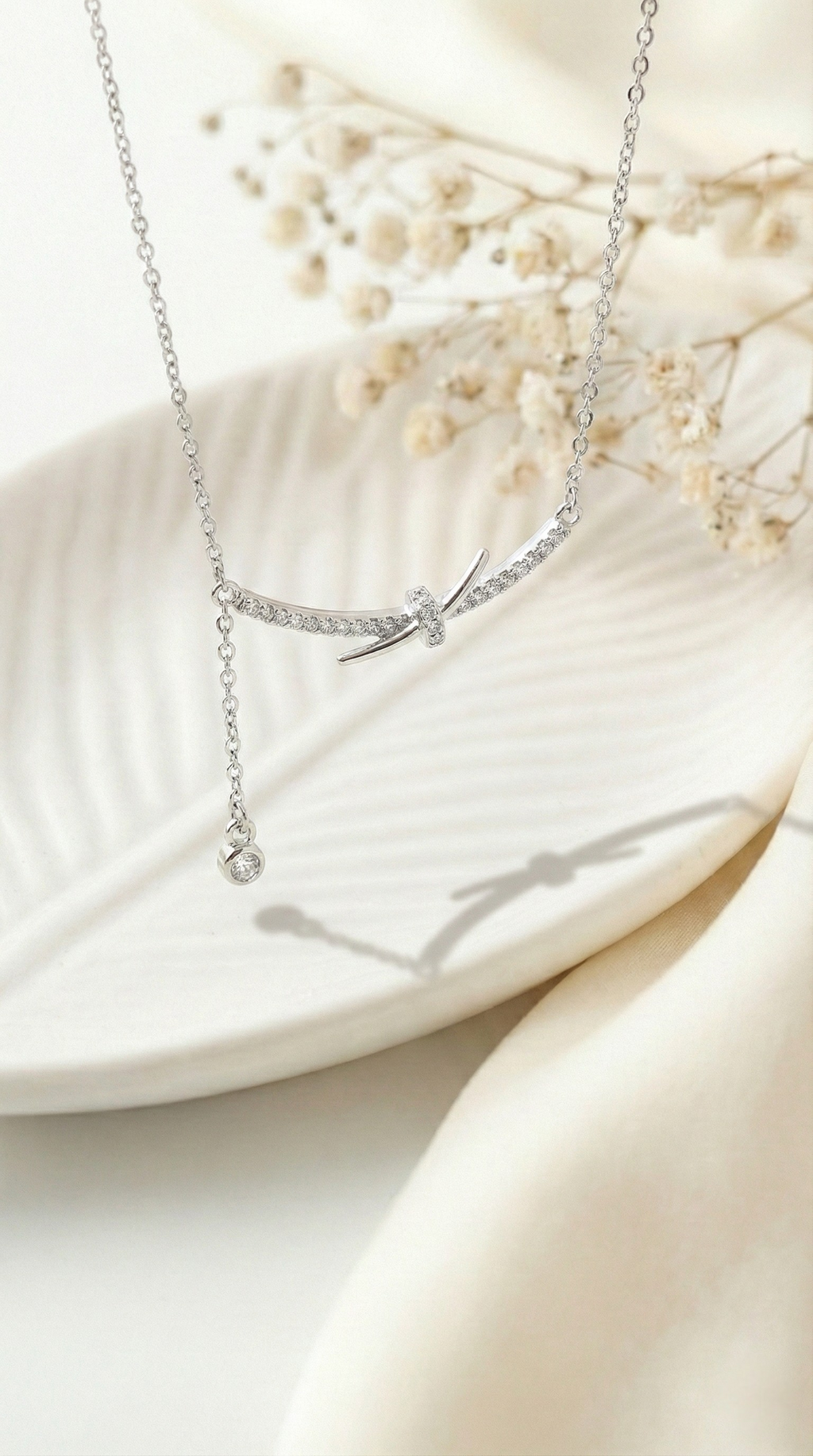 Astra Knot Necklace | 925 Sterling Silver