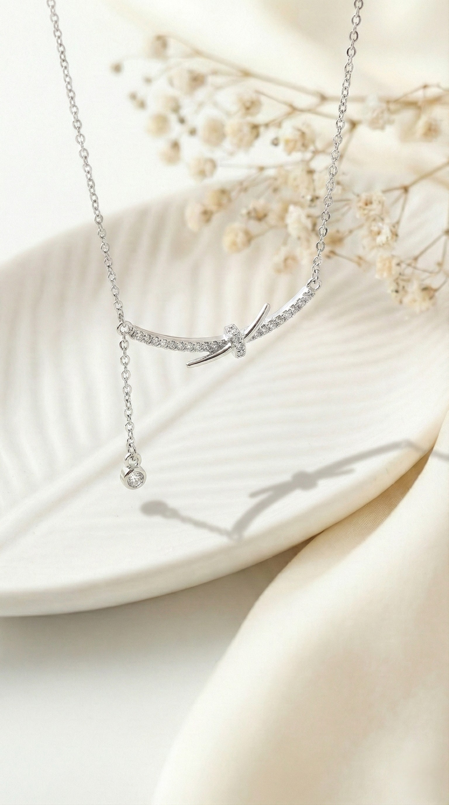 Astra Knot Necklace | 925 Sterling Silver
