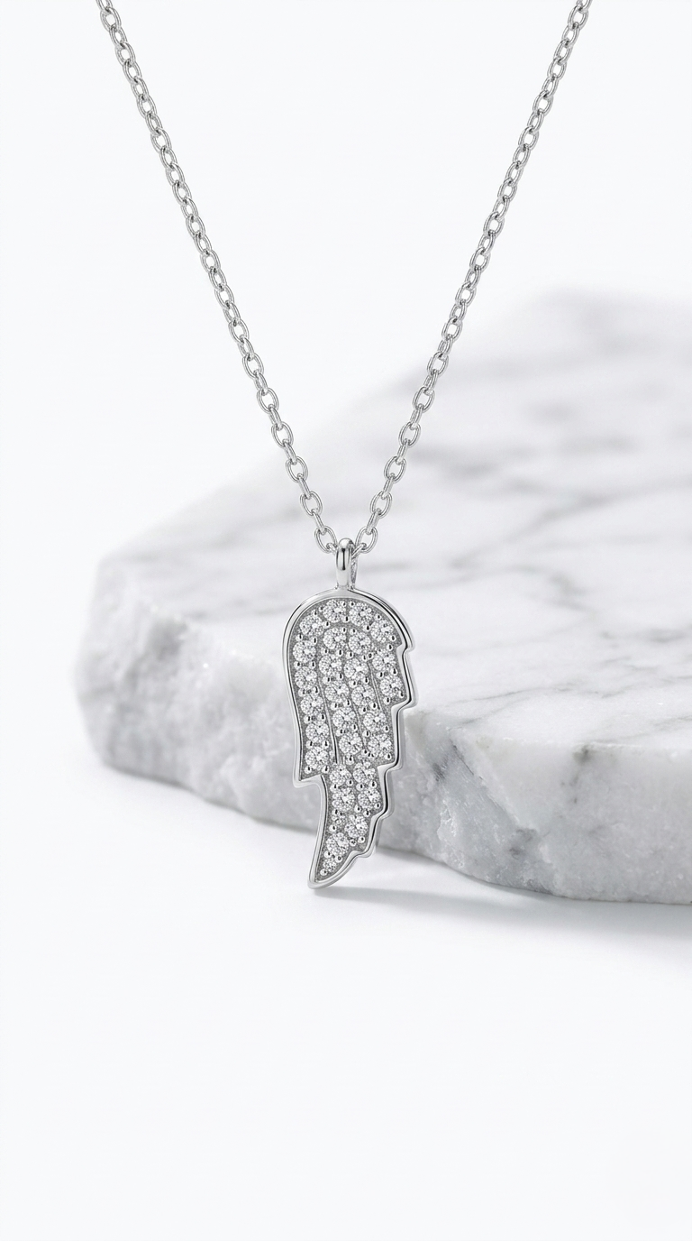Elira Angel Wing Pendant | 925 Sterling Silver