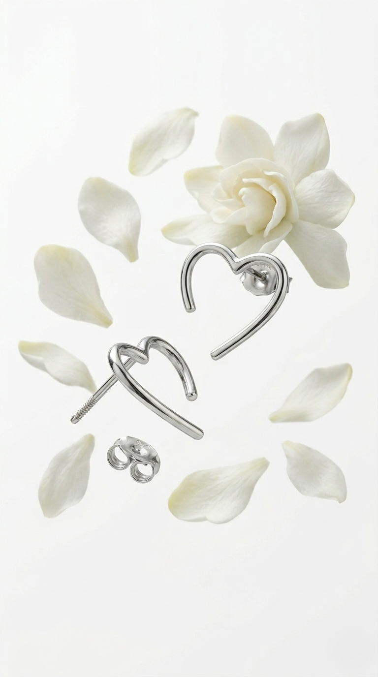Véra Open Heart Earrings | 925 Sterling Silver