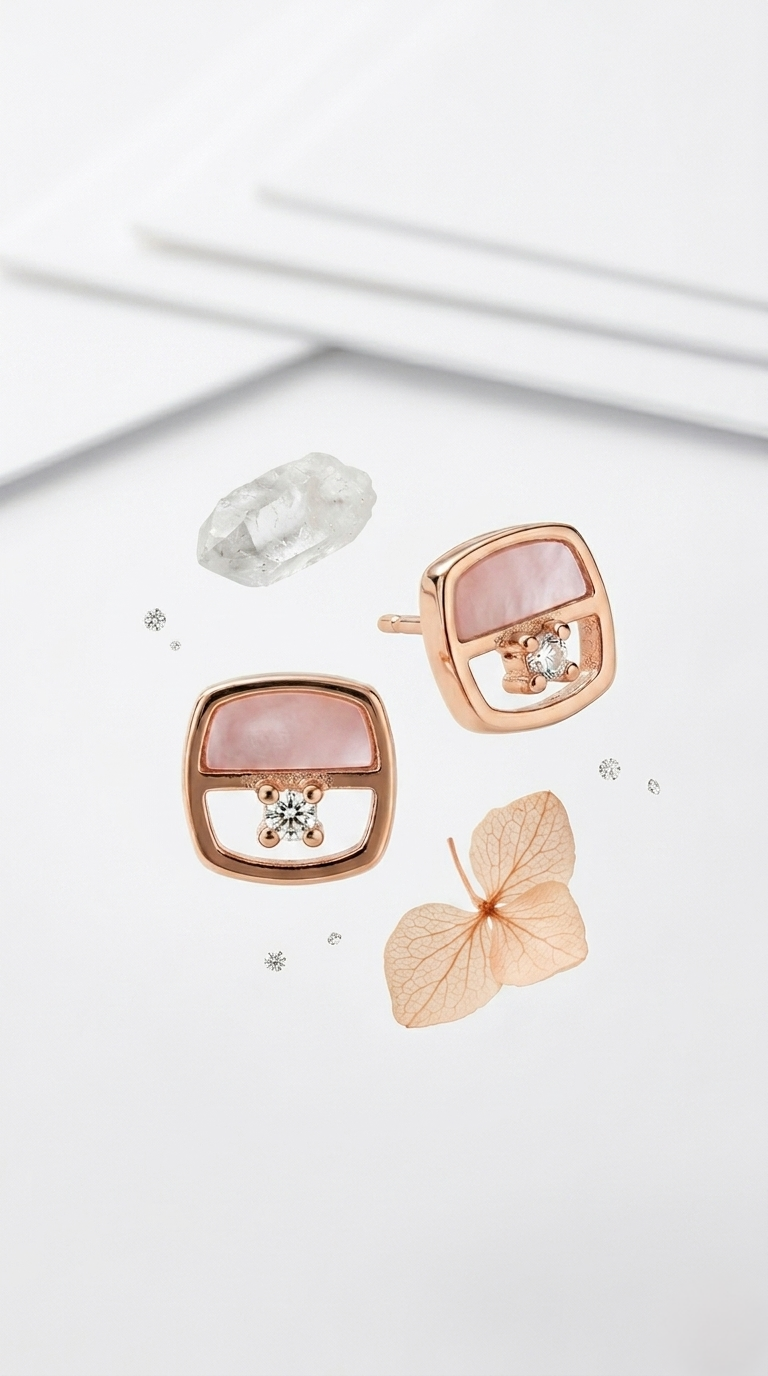 Solenne Aura Studs | 925 Sterling Silver