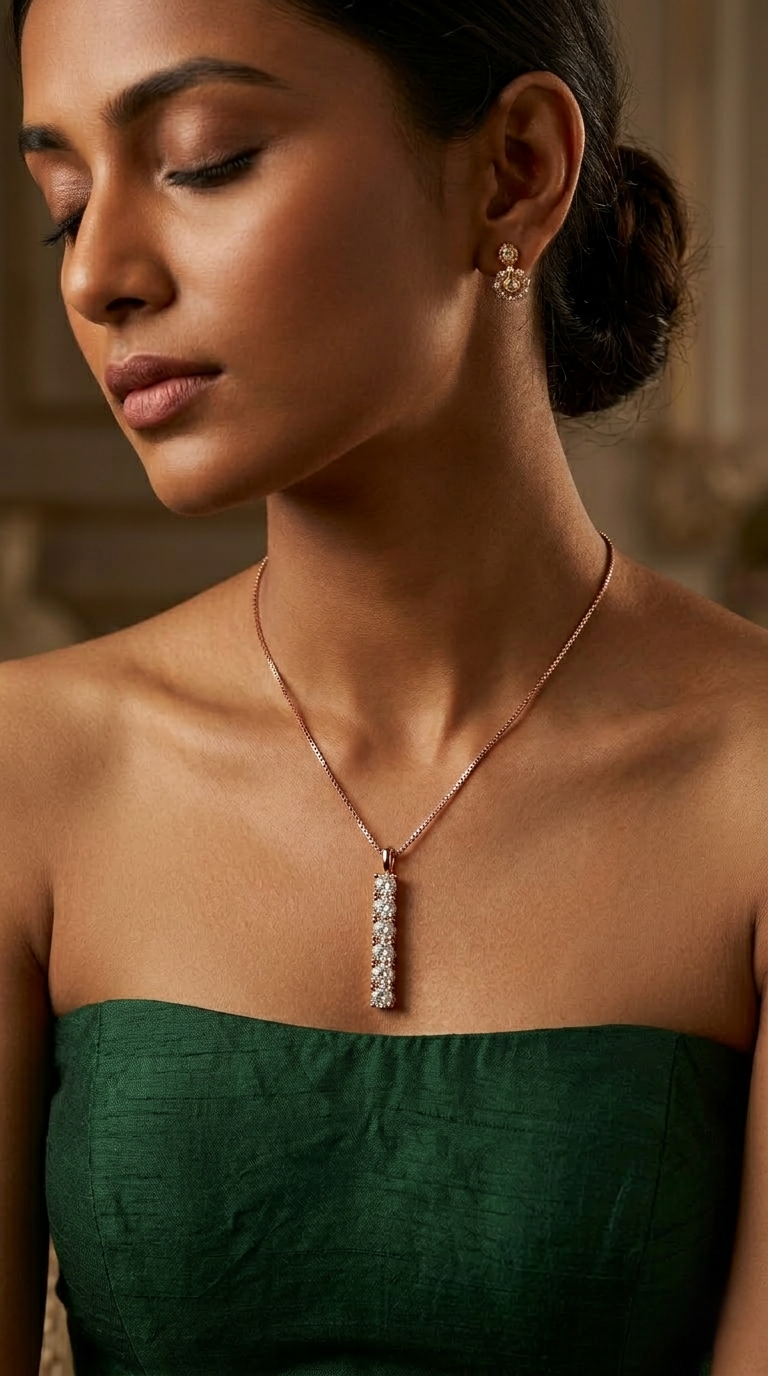 Seren Column Pendant | 925 Sterling Silver