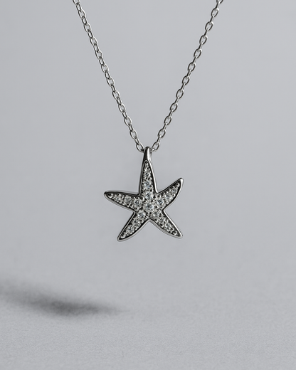 Astra Star Necklace Sterling Silver