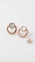 Miro Heart Orbit Studs | 925 Sterling Silver