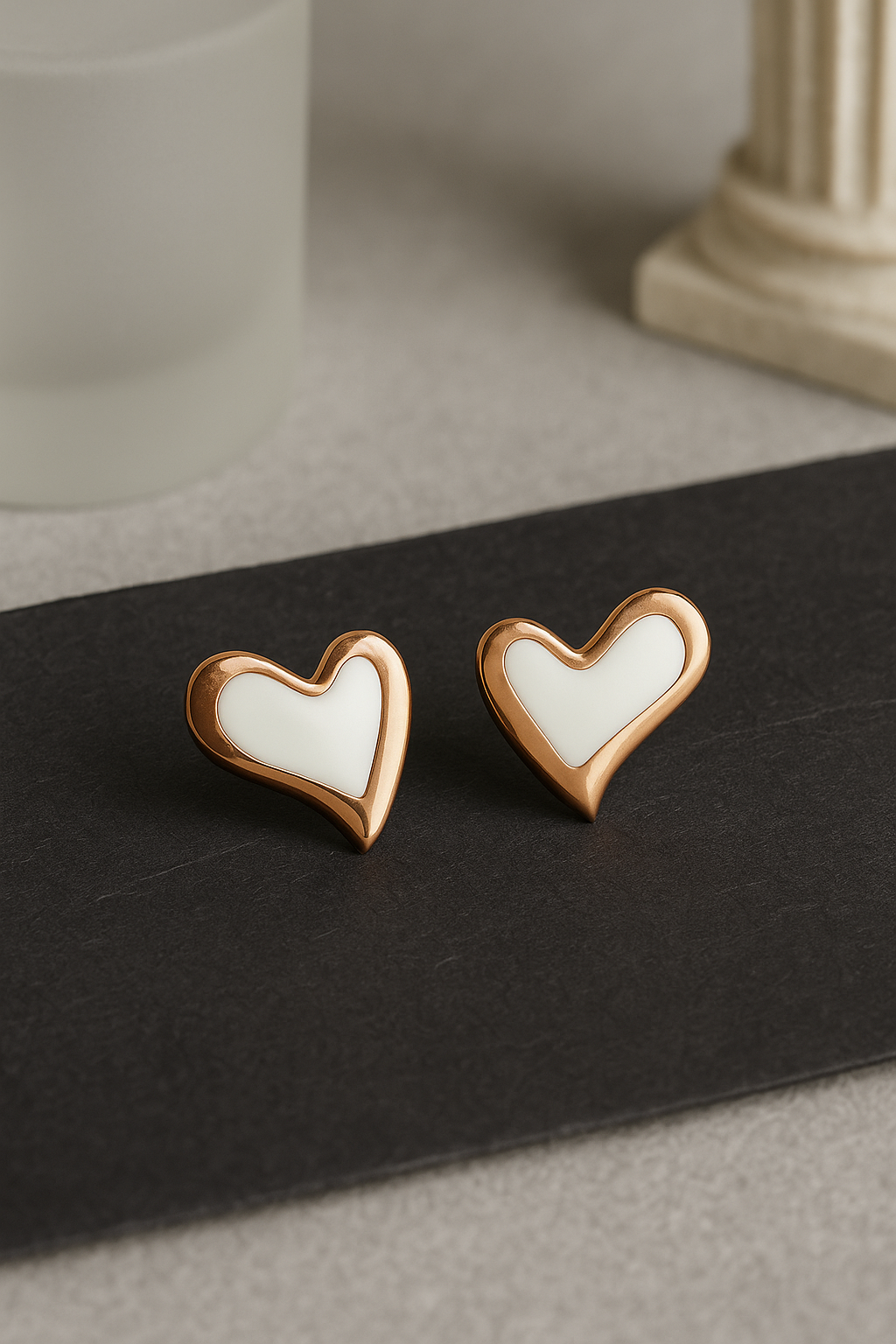 Amora Heart Earrings Sterling Silver