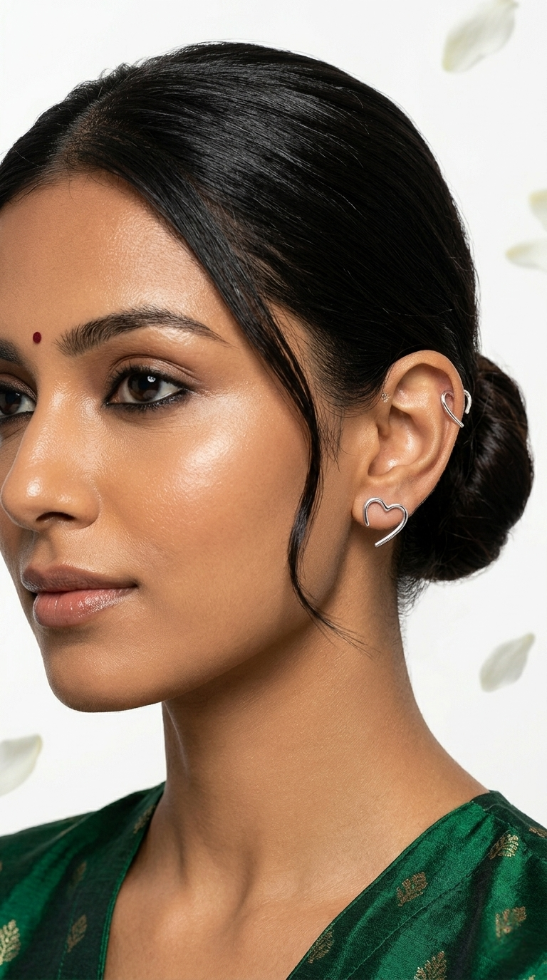 Véra Open Heart Earrings | 925 Sterling Silver