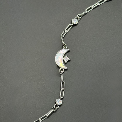 Crescent Moon & Star Bracelet