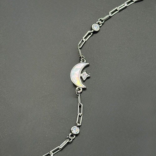 Crescent Moon & Star Bracelet