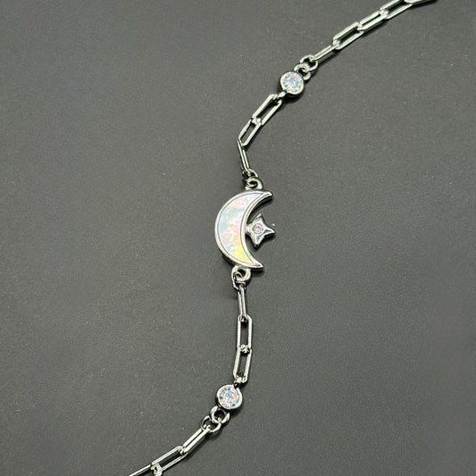 Crescent Moon & Star Bracelet