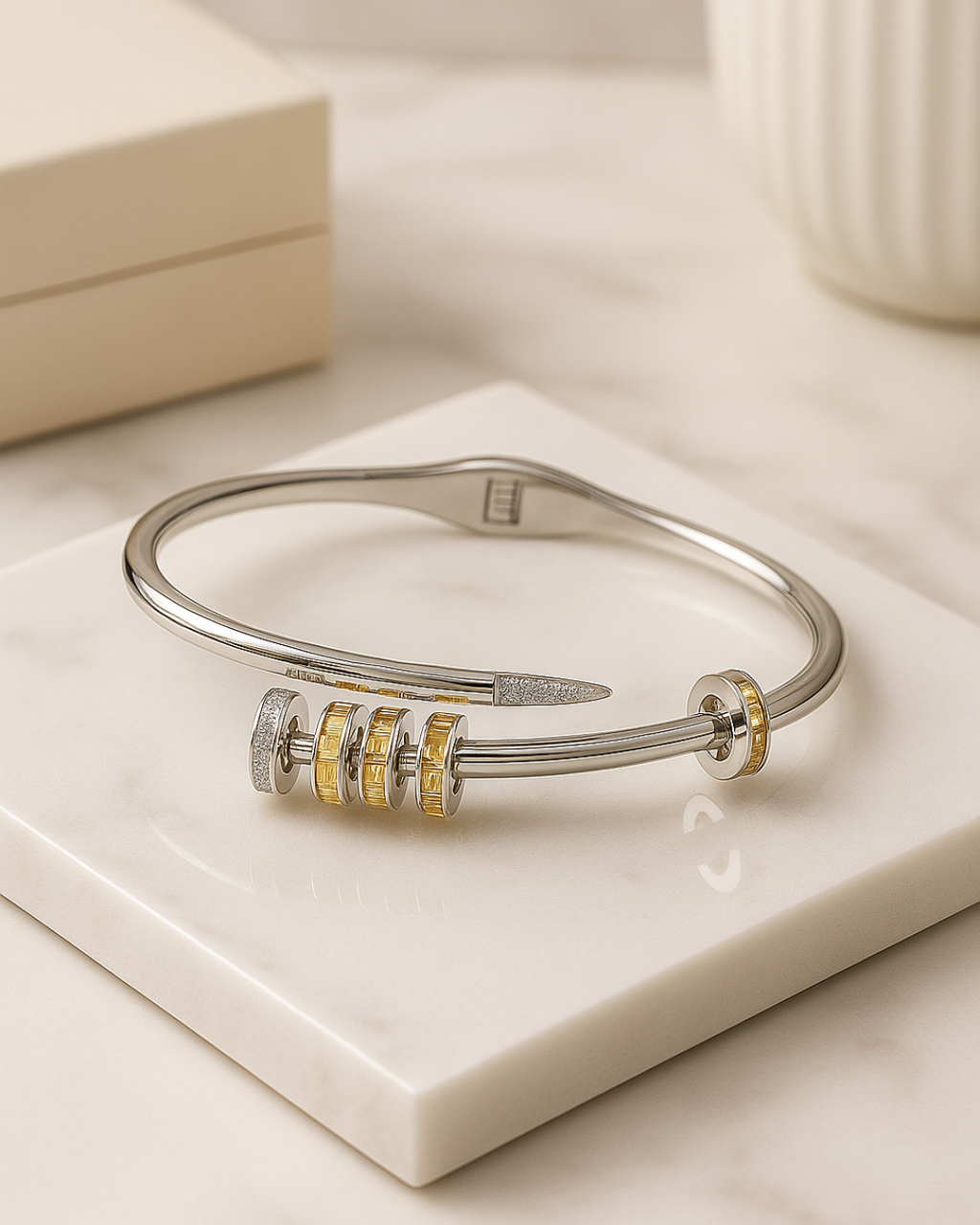 Orbit Jewel Kada | 925 Sterling Silver