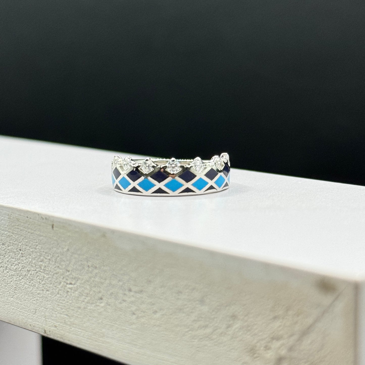 Azure Crown Ring