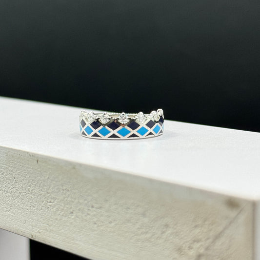 Azure Crown Ring