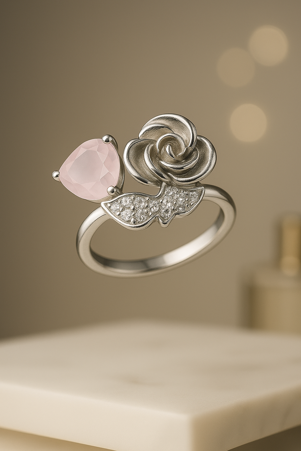 Rose Whisper Ring | 925 Sterling Silver