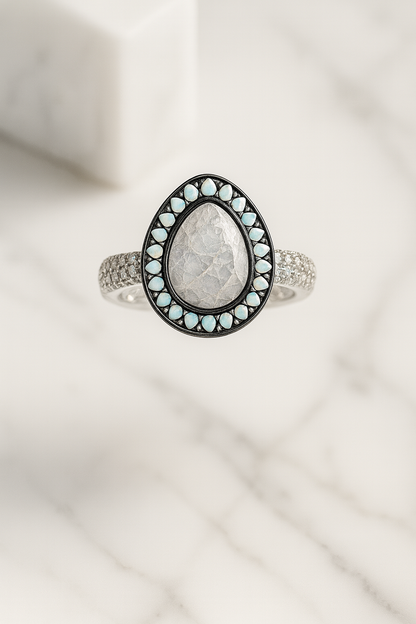 Lunar Mist Ring - Sterling Silver