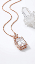Seraphine Halo Pendant Necklace | 925 Sterling Silver