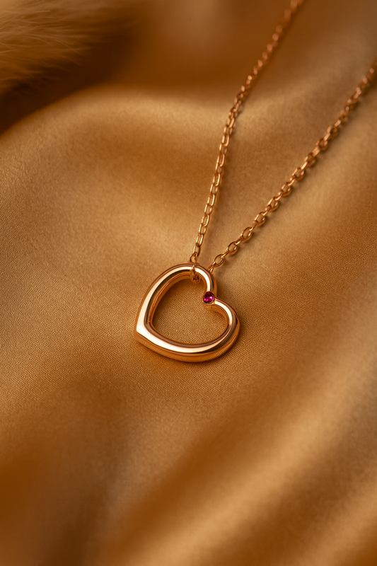 Amara Heart Sterling Silver Necklace