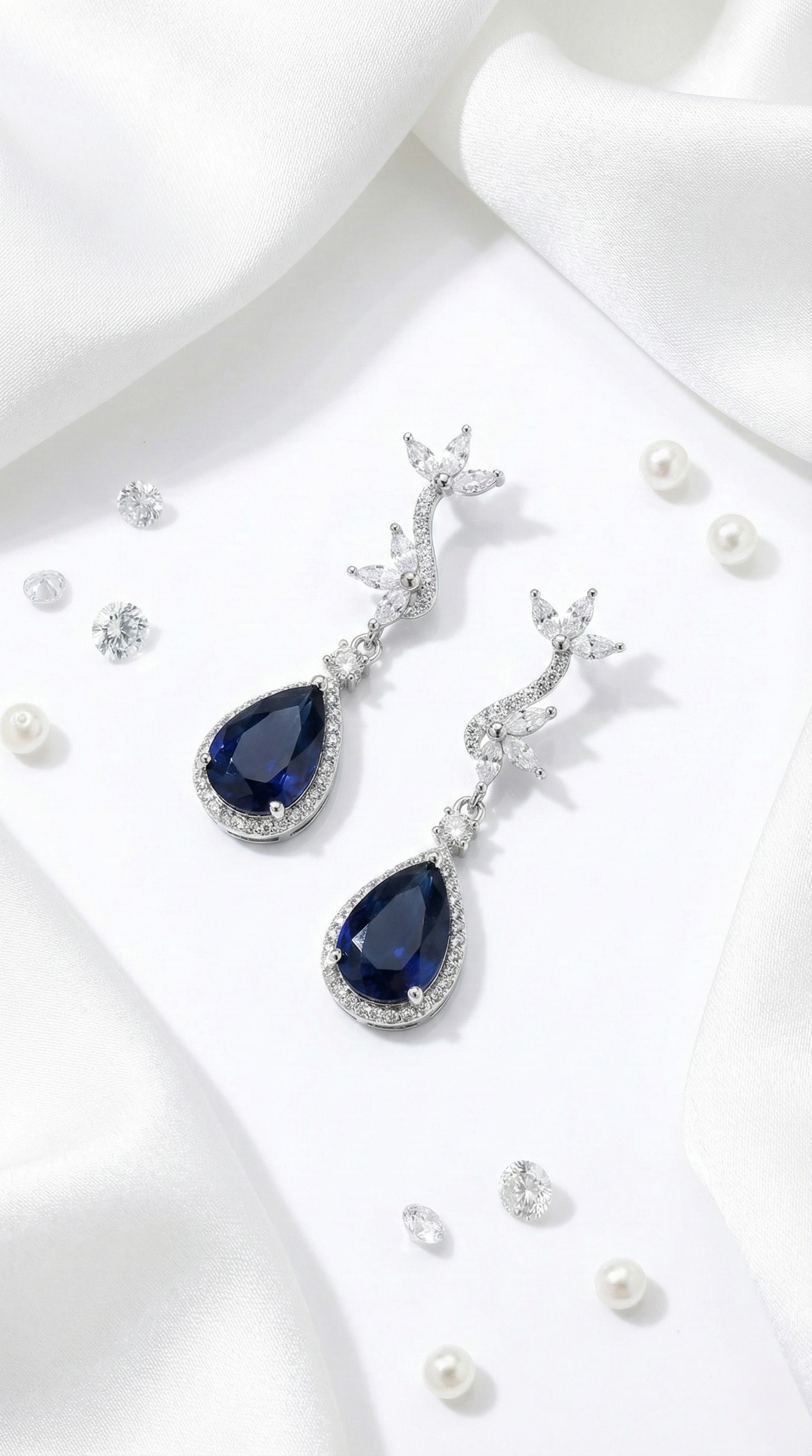 Bleu Éternel Vine Earrings | 925 Sterling Silver
